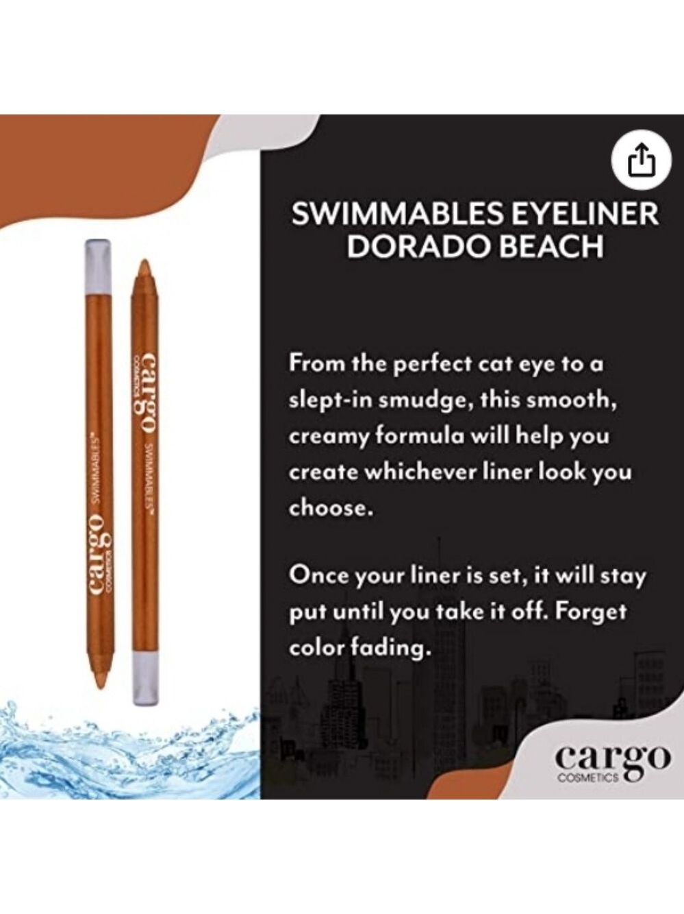 Cargo Swimmables Eye Pencil Dorado Beach Bronze Shimmer